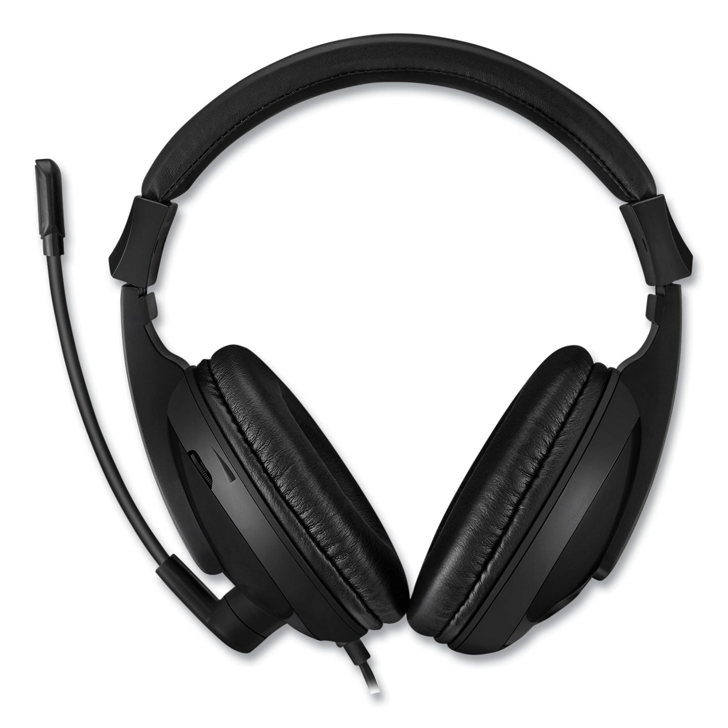 Adesso Xtream H5U Binaural Over-Ear Headset with Noise-Canceling Mic for Gaming & Online Meetings - Comfortable Black PC Headphones for Work, Call Centers & Remote Learning