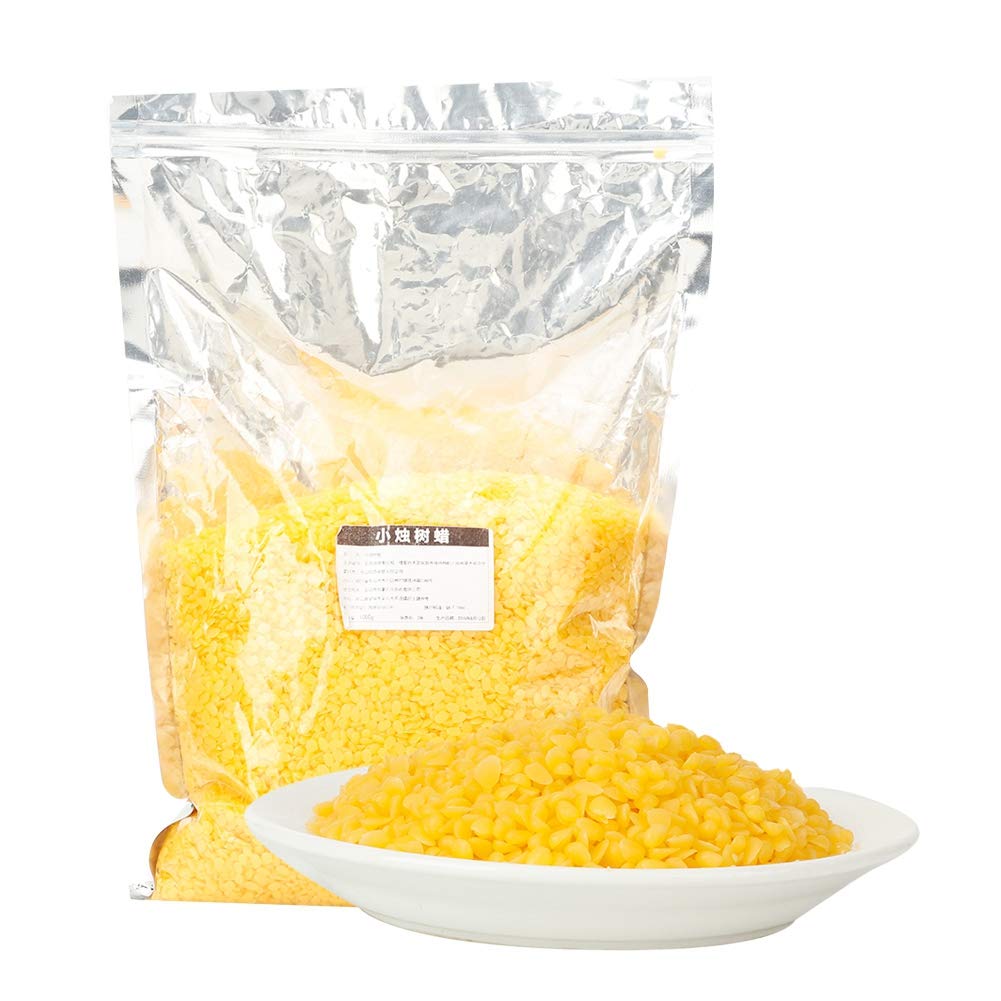 Pure Natural Candelilla Wax - 1000g Bag for DIY Lipstick, Cosmetics, Candles & Soap Making - Vegan & Eco-Friendly Home Crafting Essential - Perfect Gift for Women & Skincare Enthusiasts (Great for Homemade Beauty Products, Candle Molding & Natural Cosmetics)