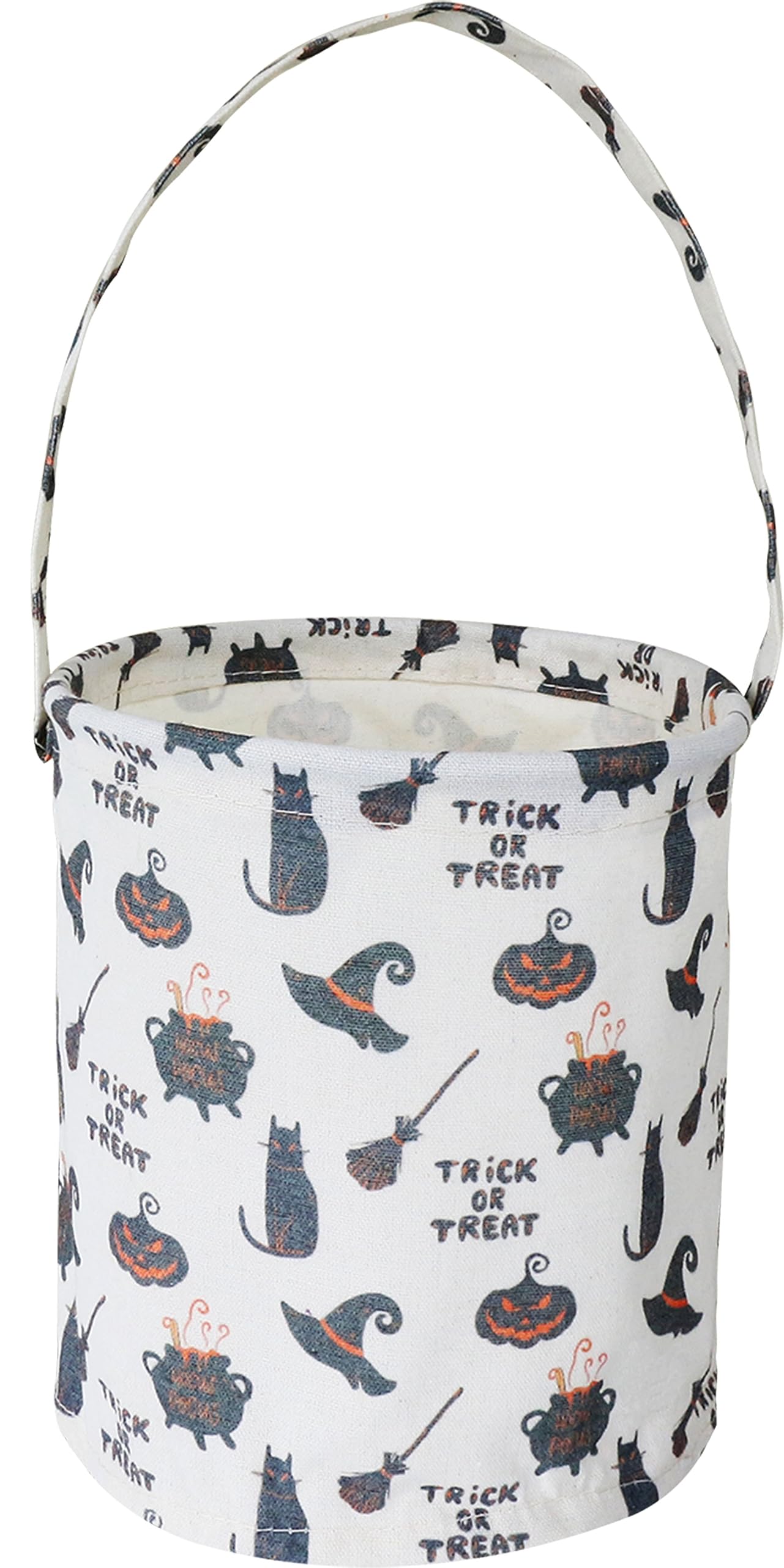 Halloween Candy Buckets for Kids - Black Cat Trick or Treat Bucket with Handle | Halloween Party Decorations & Gift Baskets | Perfect for Trick-or-Treating, Halloween Parties & Home Decor