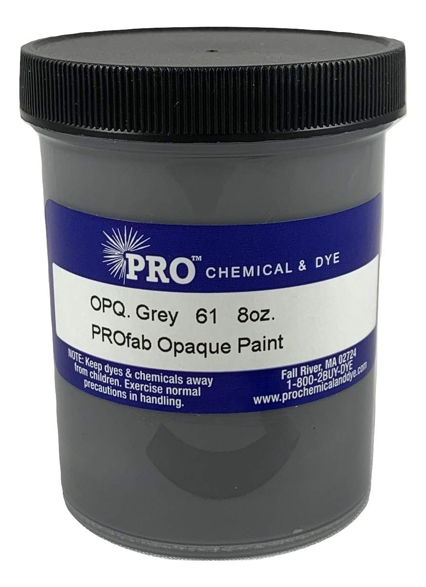 PROfab Opaque Paint - 8 oz Grey Acrylic Paint for Artists & DIY Projects - Perfect for Canvas, Wood, Fabric & Home Decor Painting