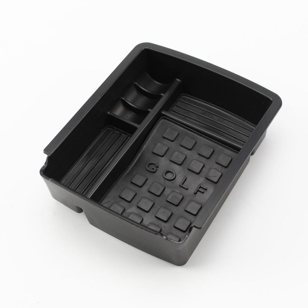 Universal Black Car Glove Box & Secondary Storage Organizer for Volkswagen VW Golf MK7 VII - Perfect for Road Trips, Daily Commute & Vehicle Organization