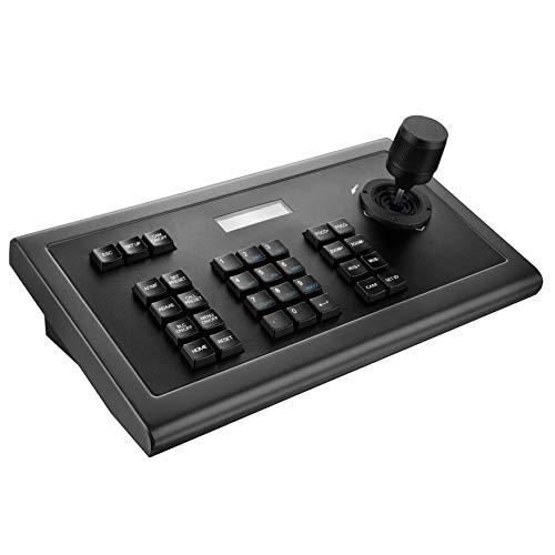 AVMATRIX PKC1000 Professional 3D Joystick PTZ Camera Controller with Keyboard - RS232/422/485 Connectivity for Live Broadcasting, Video Surveillance & Studio Production