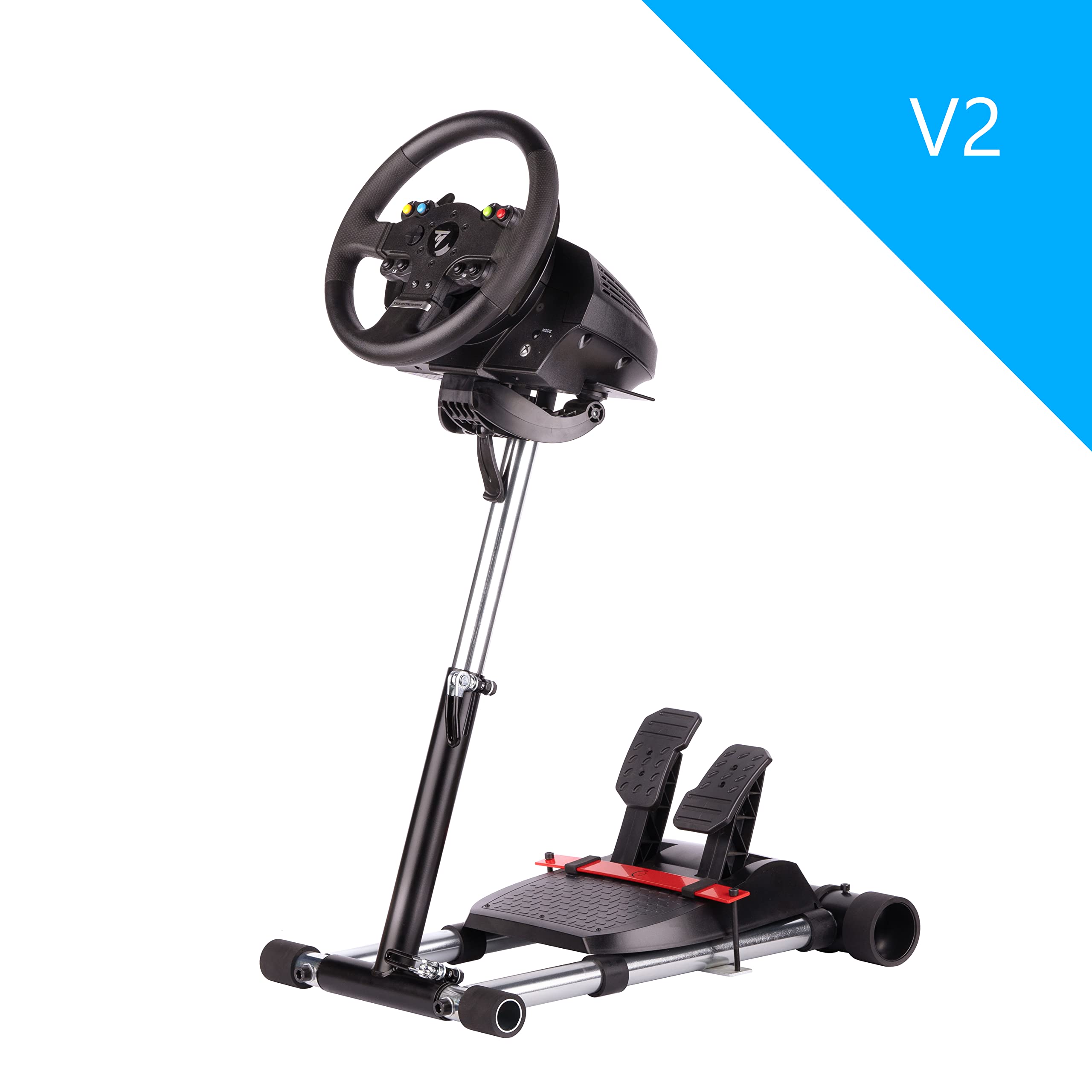 Thrustmaster 458 Wheel Stand Pro - Compatible with Xbox 360, Xbox One, T80, T100, RGT, Ferrari GT & F430 | Logitech Driving Force GT V2 Racing Wheel Stand (Wheel/Pedals Not Included) | Perfect for Sim Racing & Gaming Setups