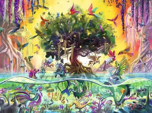 Ravensburger Beautiful Sea Unicorn and Friends 1500-Piece Jigsaw Puzzle - Perfect for Family Game Nights & Stress Relief