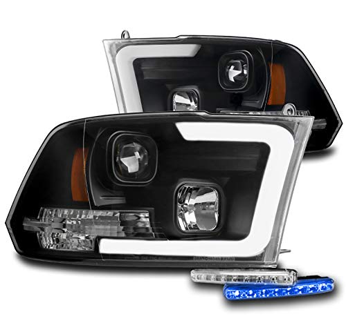 High-Performance LED Black Projector Headlights with 6