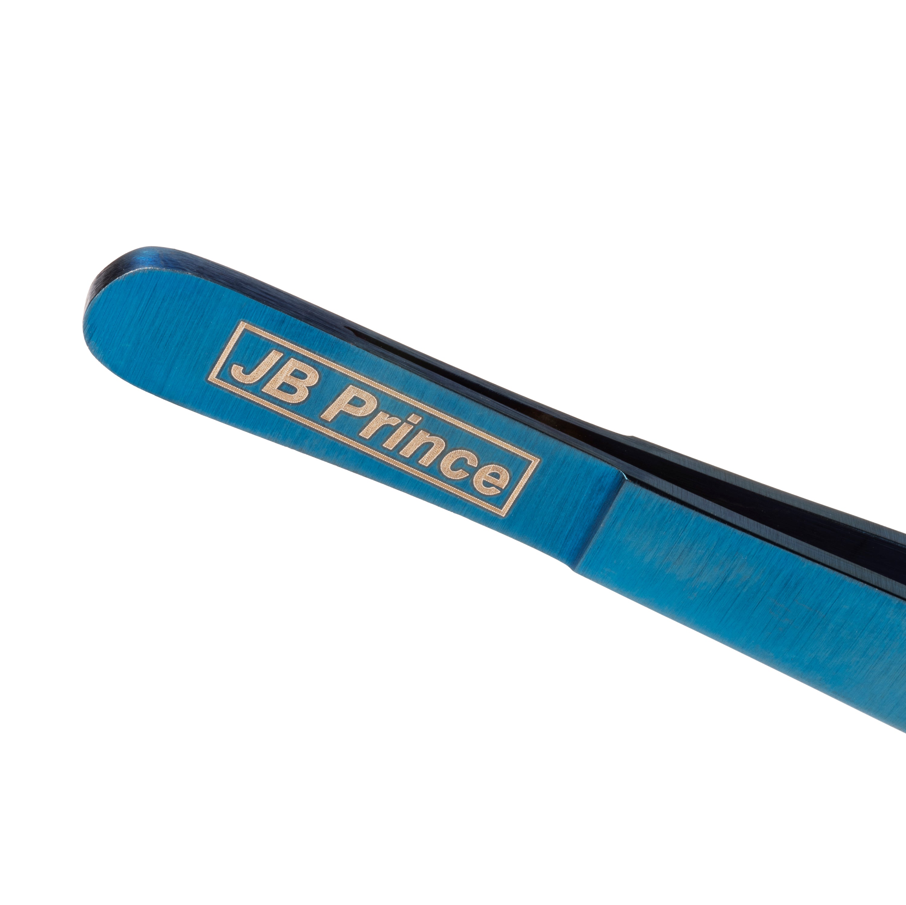 JB Prince Offset Fine Tip Tweezer 7.8 Inches - Professional Stainless Steel Tweezers for Precision Work, Jewelry Making, Electronics Repair & Eyelash Extensions