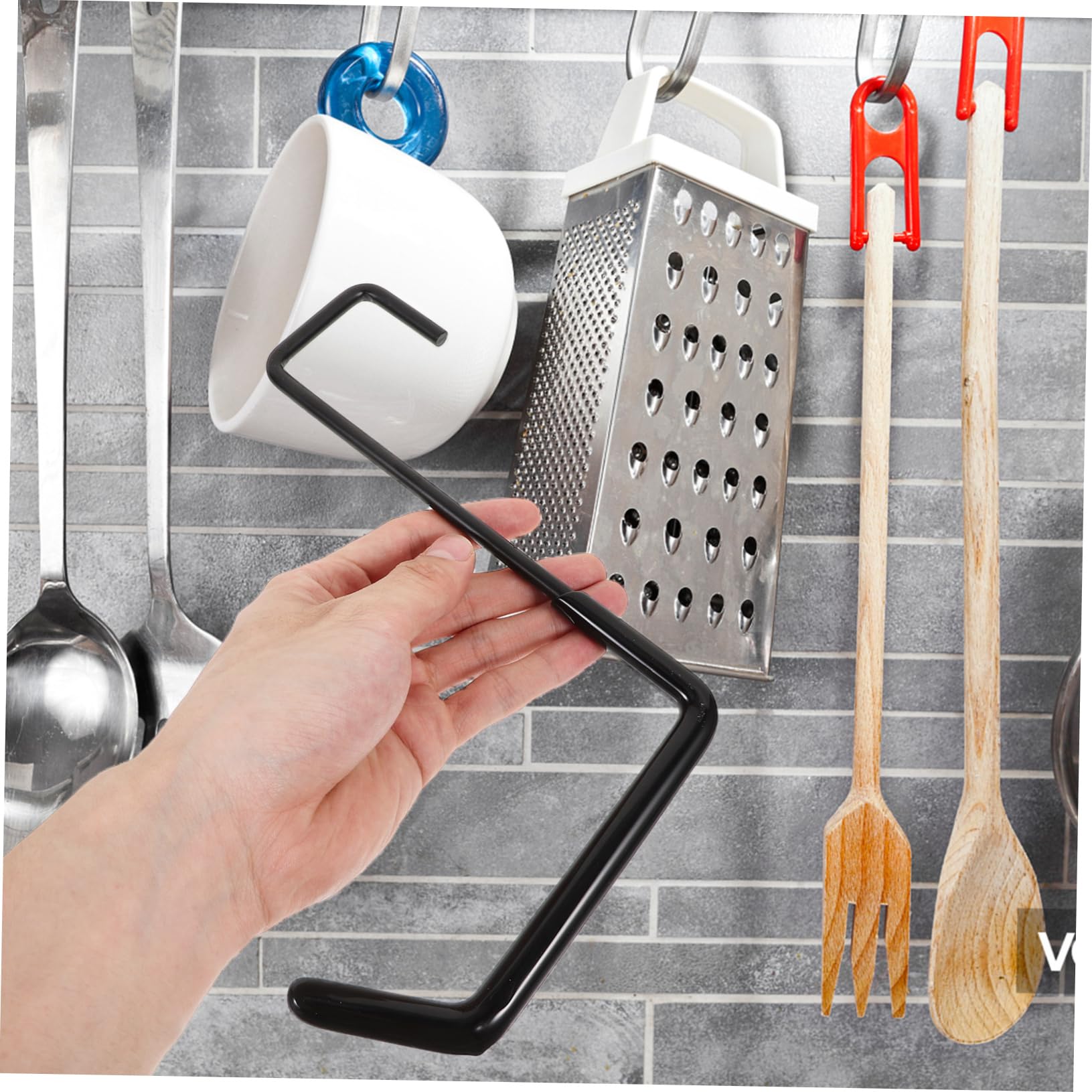 4 Pack Black Iron S-Shaped Hooks for Hanging Plants, Ladders & Closets - Heavy Duty Wall Hooks for Home Organization & Indoor Gardening Decor