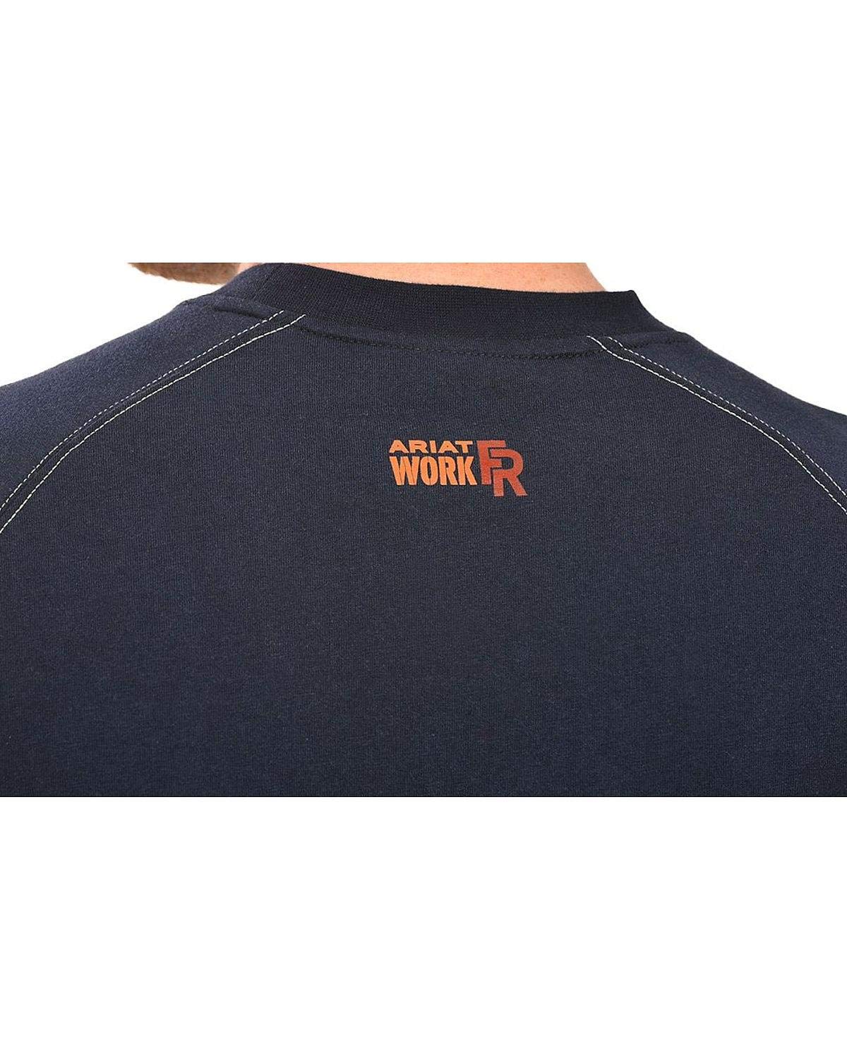 ARIAT Men's Big and Tall FR Work Crew T-Shirt - Flame Resistant Cotton Shirt for Construction & Industrial Workers | Durable Workwear for Hot Environments