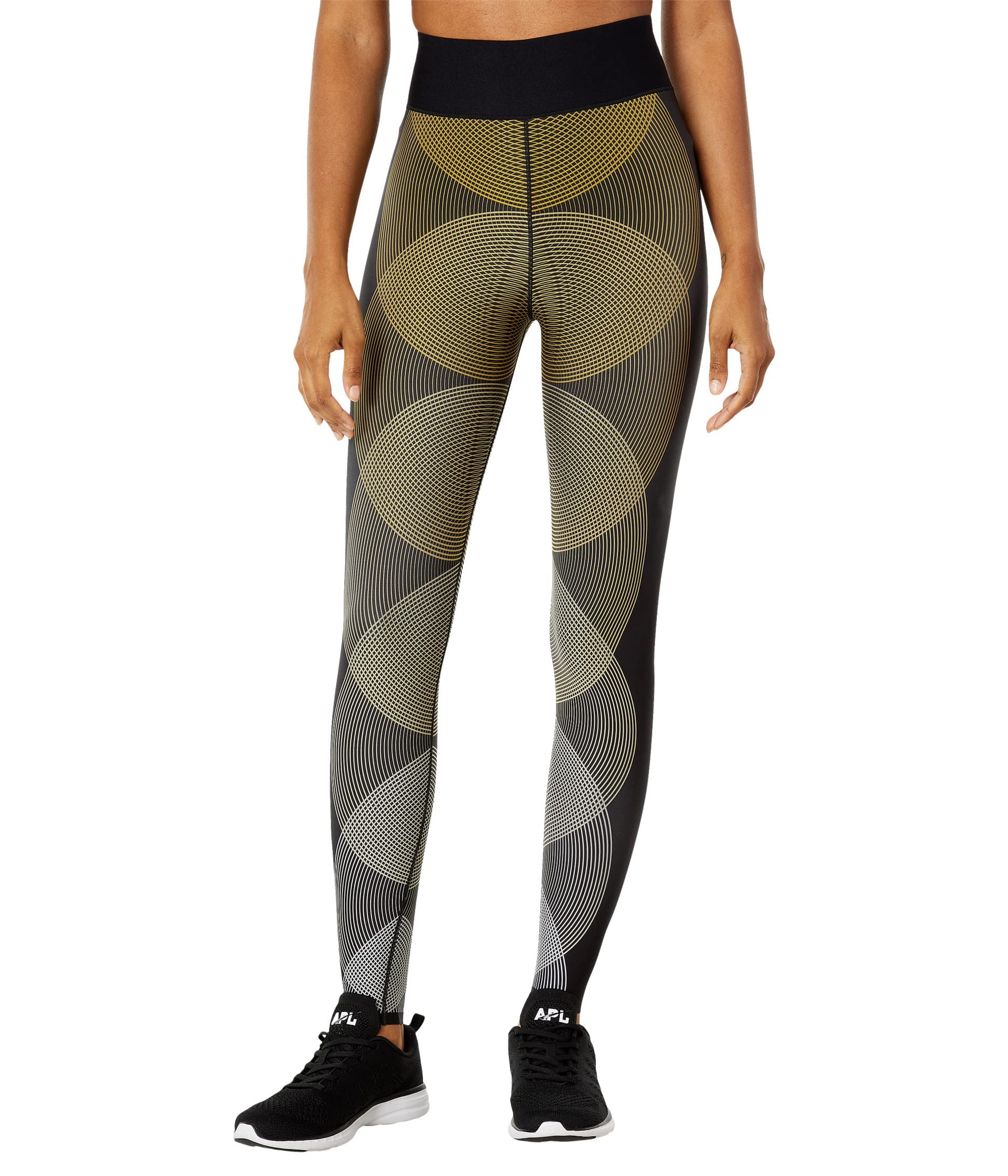 Ultracor Ellipse Outside Print Ultra High Leggings - Nero/Aspen (Large) | High-Waisted Workout Leggings for Yoga, Running & Gym | Women's Fitness Apparel