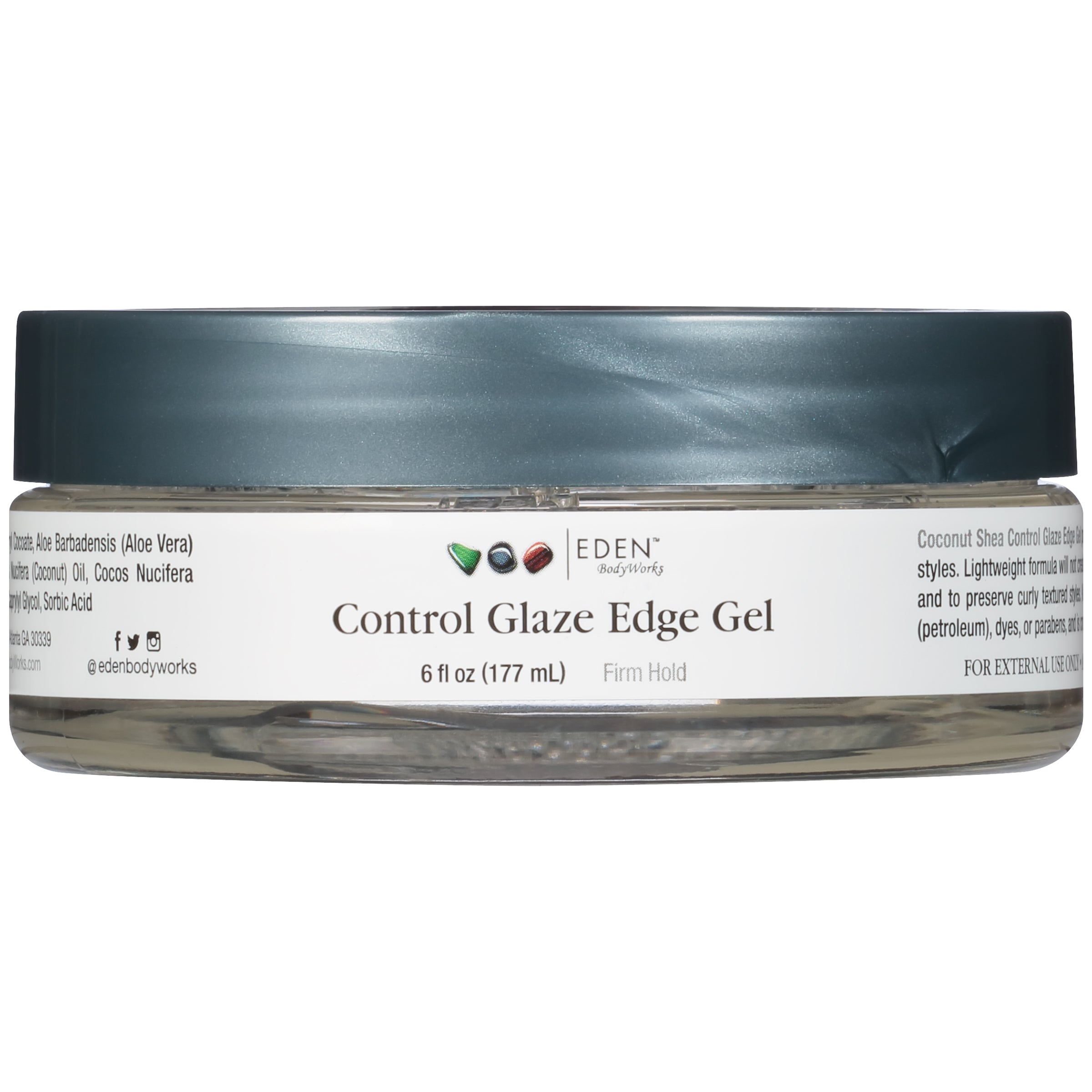 Eden Coco Shea Control Edge Hair Styling Cream - 6 oz for Smooth, Frizz-Free Hair - Perfect for Curly, Wavy, and Straight Hair Types