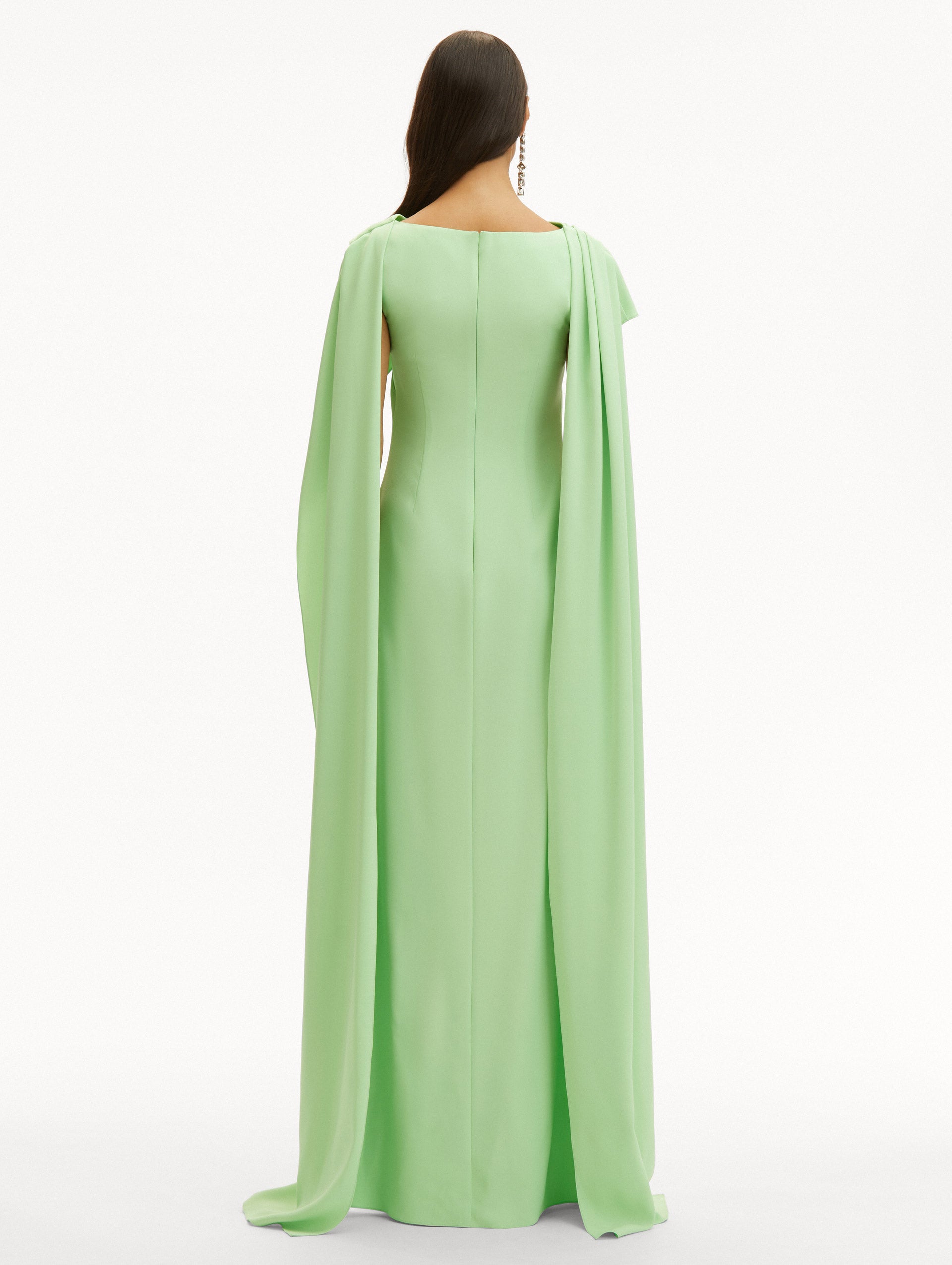 Elegant Drape Back Georgette Caftan Dress for Women - Flowy Boho Maxi Dress for Beach, Party & Special Occasions