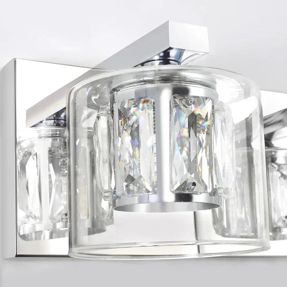 Kolt Modern 3-Light Bathroom Vanity Light Fixture - Brushed Nickel Finish for Bathroom, Powder Room & Dressing Area Lighting