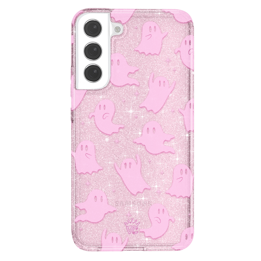 Pink Glitter Samsung Phone Case - Sparkly Protective Cover for Samsung Galaxy S23/S22/S21 - Perfect for Parties, Gifts & Everyday Use