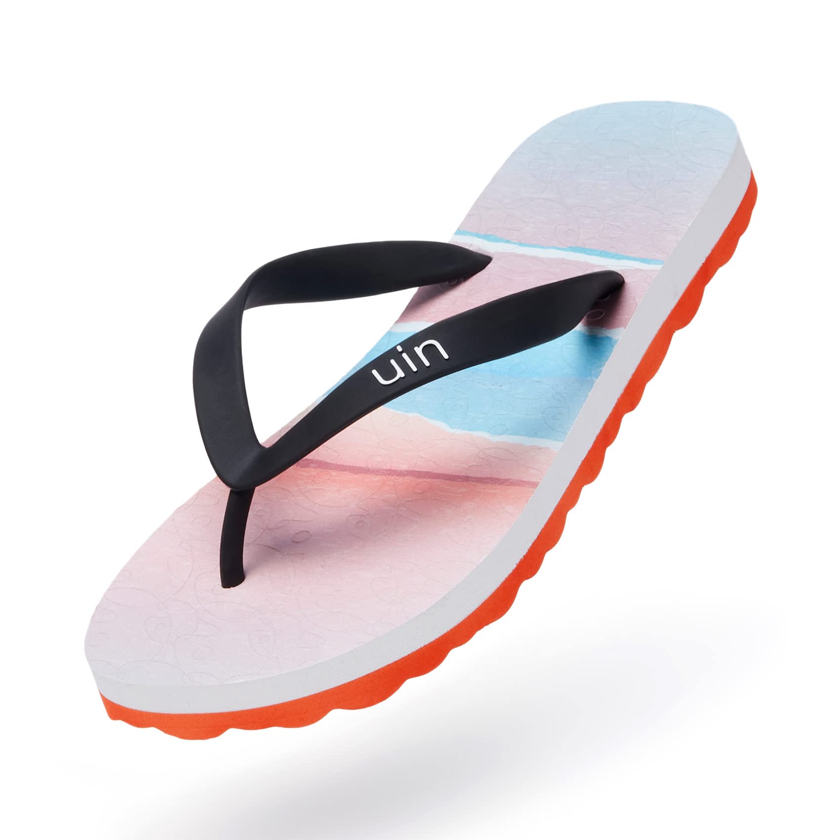 UIN Women's Flip Flops - Comfortable Non-Slip Thong Sandals for Beach, Summer & Travel - Hand-Painted Art Design - Casual Slippers for Walking, Poolside & Vacation Outfits