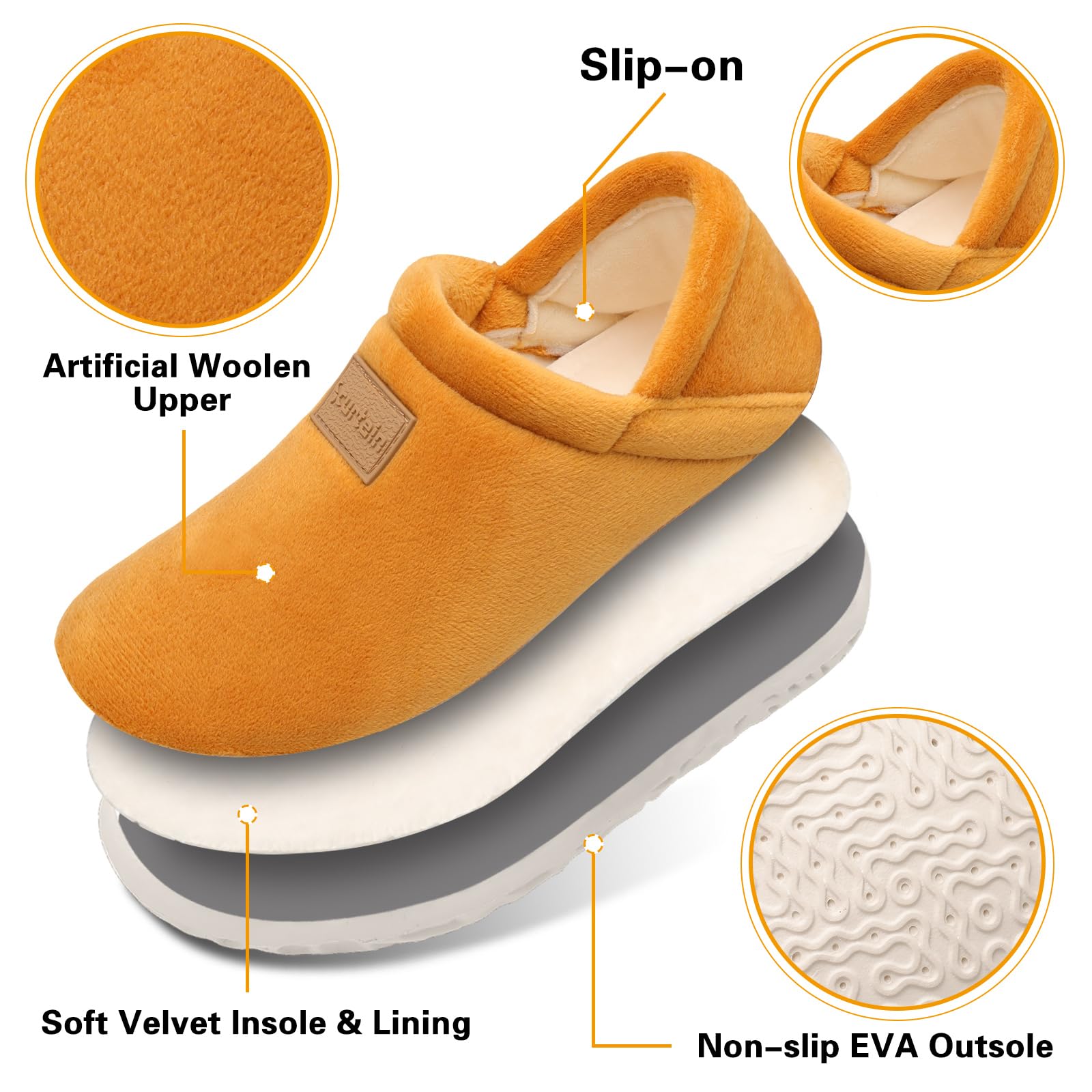 Warm & Cozy Unisex Wool-Like House Slippers for Men & Women - Perfect Indoor Comfort for Winter, Lounge & Home Use