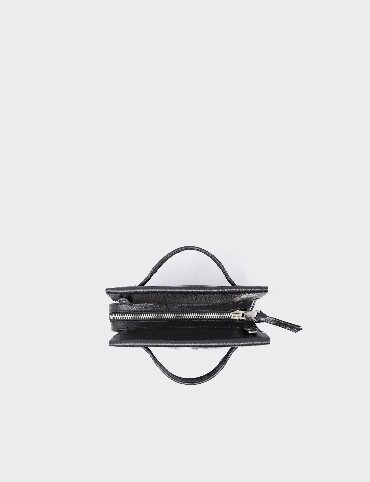 Vali Crossbody Micro Black Leather Bag with Eyes Applique & Adjustable Handle - Stylish & Compact Purse for Women, Perfect for Daily Use, Travel & Parties