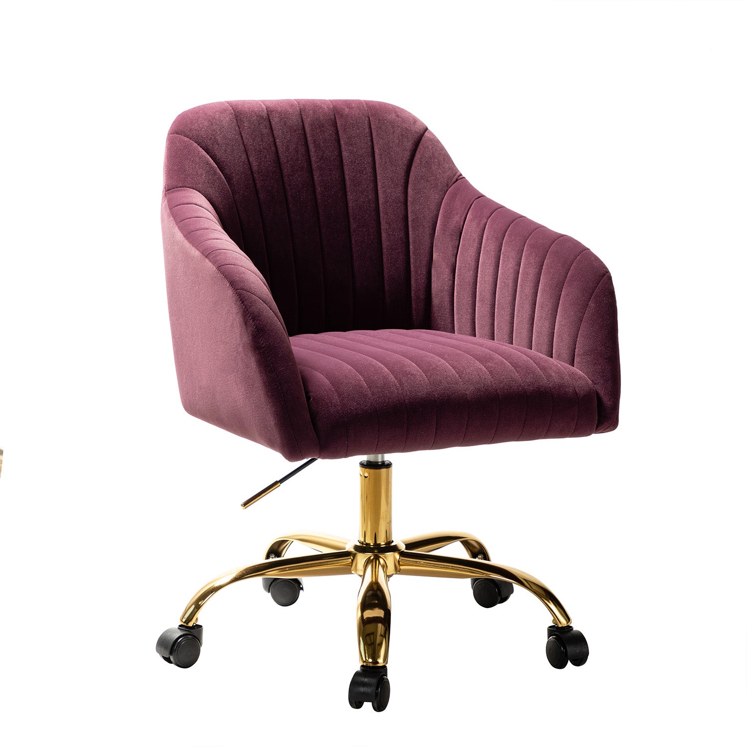 Luxury Velvet Office Chair - Ergonomic Desk Chair with Adjustable Height for Home & Workspace - Perfect for Remote Work, Gaming & Study