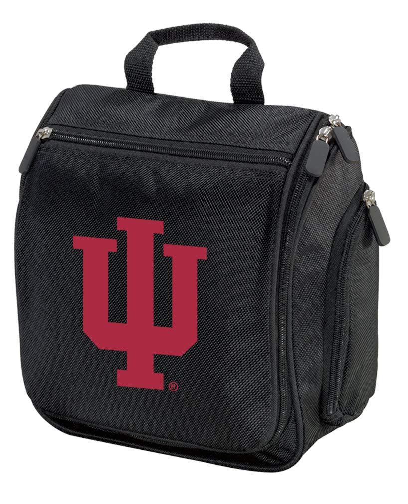 Indiana University IU Travel Toiletry Bag - Hanging Shaving Kit & Organizer for College, Gym, Camping & Business Trips