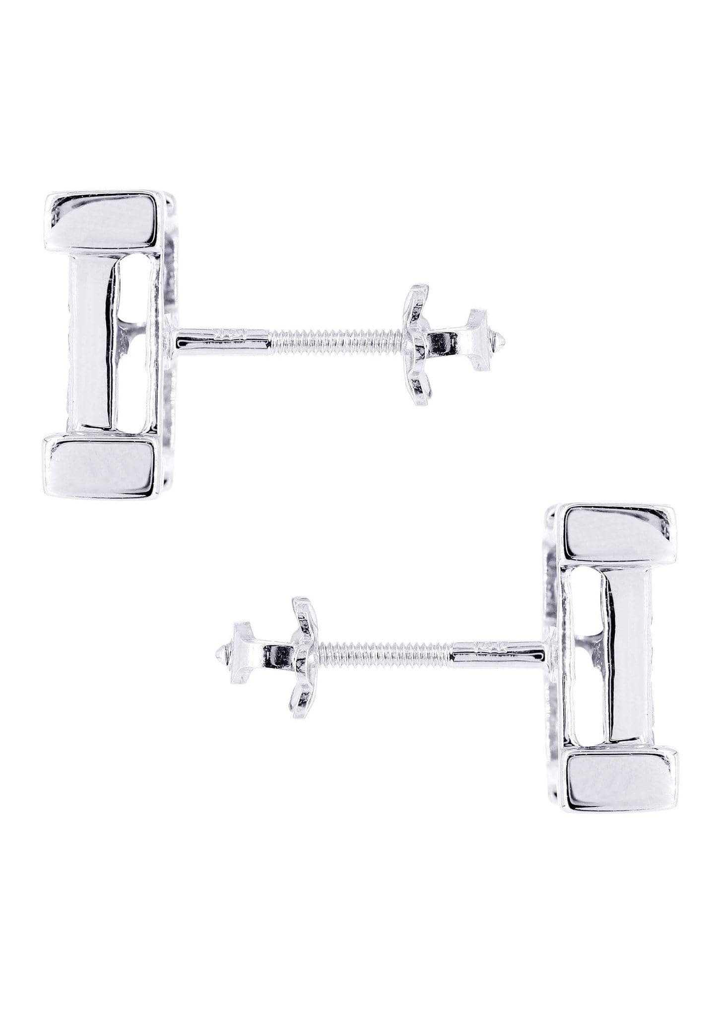 1.25 Carat Diamond Stud Earrings for Men in 14K White Gold - Perfect for Gifts, Weddings & Special Occasions