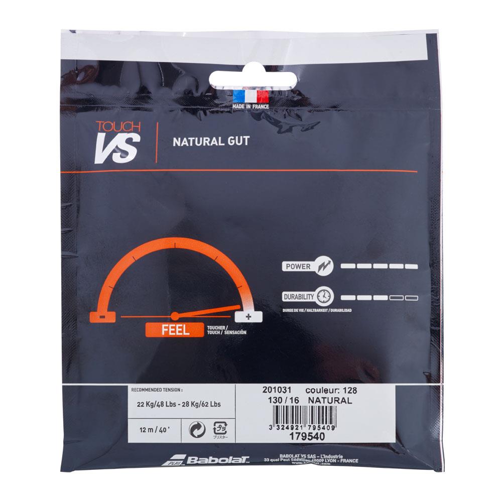 Babolat VS Touch Tennis String Set - Natural Gut for Enhanced Power & Feel | Perfect for Competitive Play & Performance Improvement