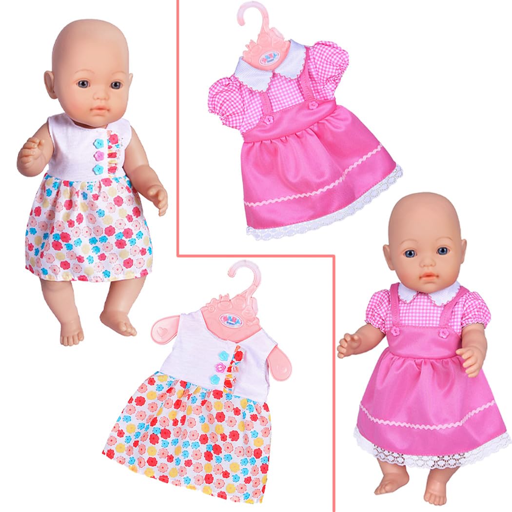 10 Sets Baby Doll Clothes for 14-18 inch Dolls - Perfect for Dress Up & Role Play