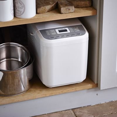Lakeland Compact 1lb Daily Loaf Bread Maker Machine - White | Perfect for Small Kitchens, Homemade Fresh Bread, Breakfast & Family Meals