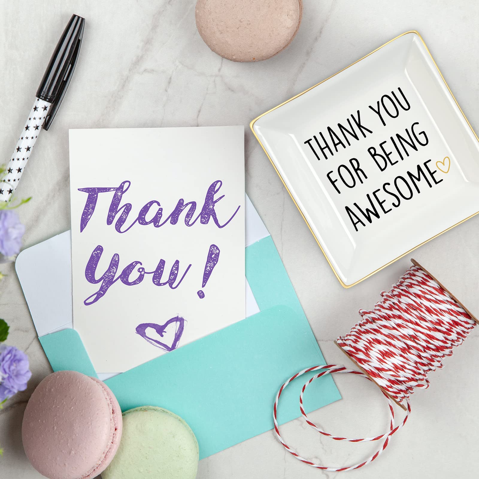 Inspirational Ring Dish - Thank You Gift for Women, Coworker, Teacher - Perfect for Home & Office Decor