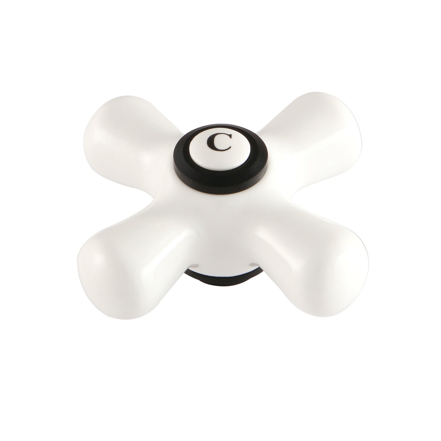 Vintage Matte Black Porcelain Cross Handle Faucet for Cold Water - Perfect for Bathroom Sink, Kitchen, and Laundry Room