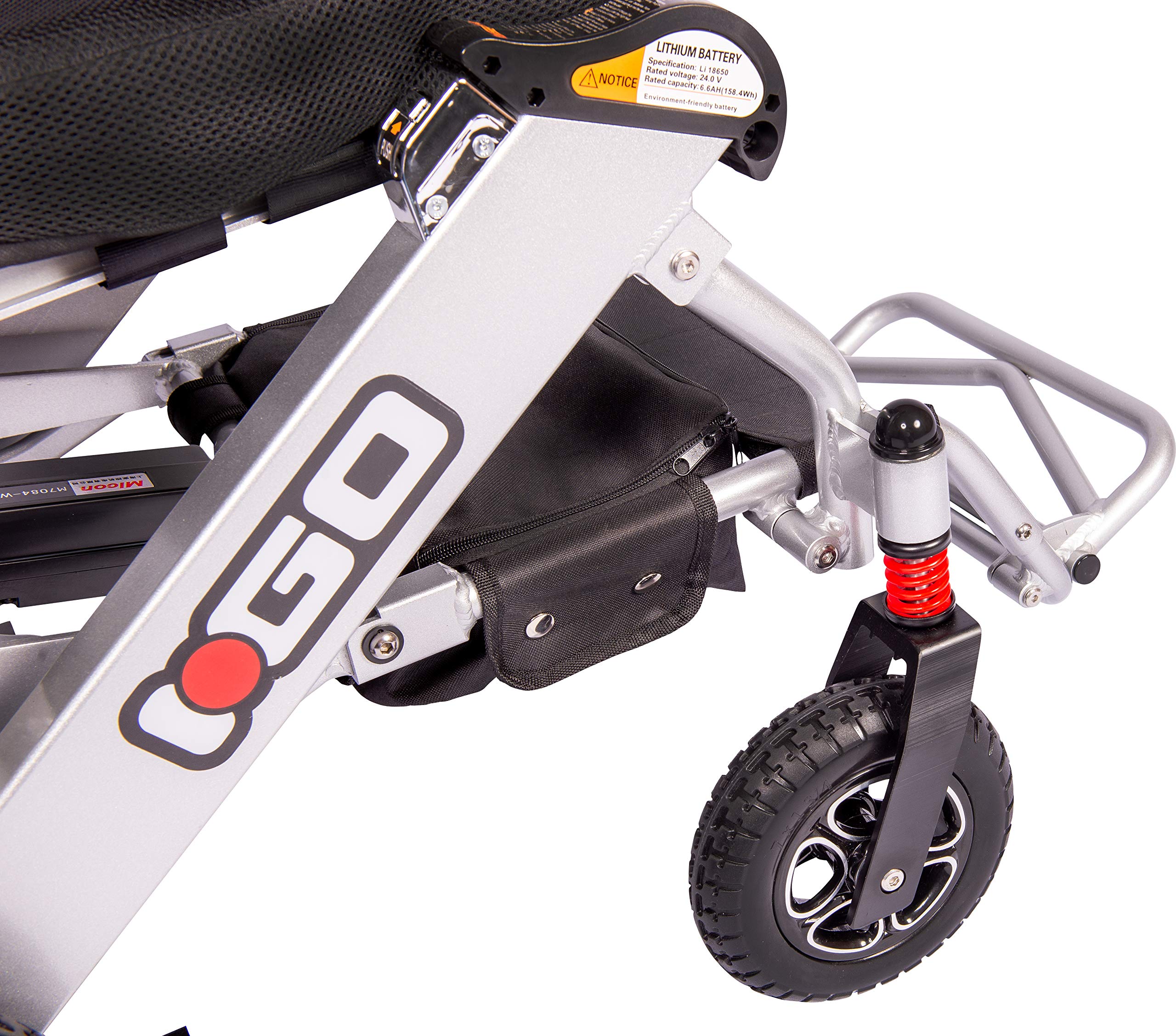 Pride I-Go Electric Wheelchair - Fast Folding Portable Power Chair with Lithium Battery | Lightweight Mobility Scooter for Seniors & Travel | Indoor & Outdoor Use