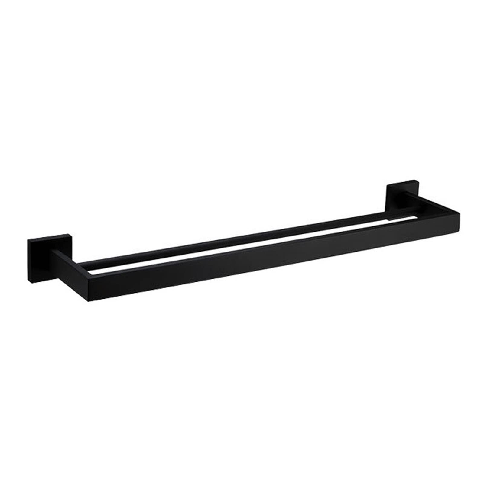 304 Stainless Steel Towel Rack - Rustproof Wall-Mounted Bathroom & Kitchen Towel Holder (Matte Black, 60cm) - Perfect for Bathrooms, Kitchens, Laundry Rooms & Dorm Organization