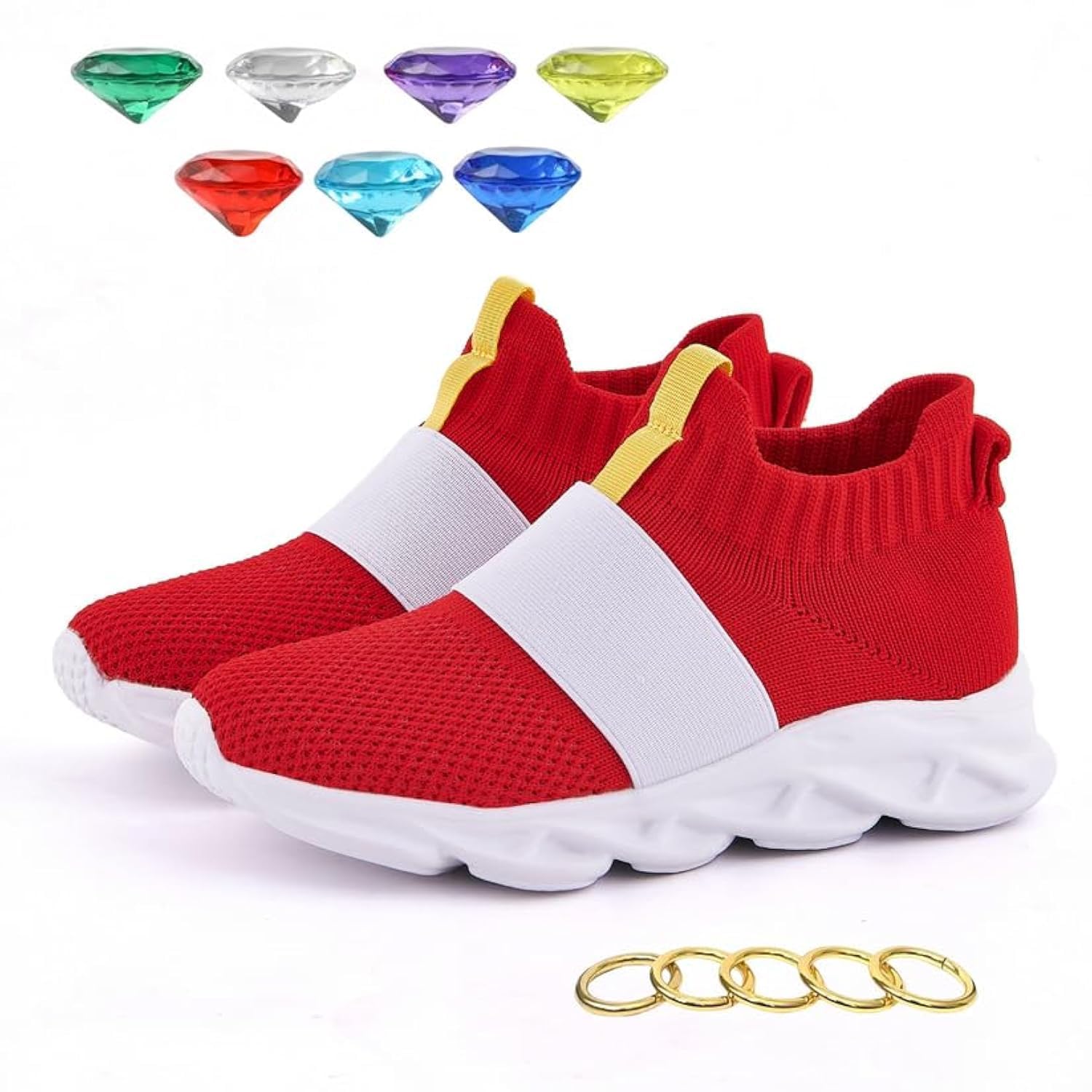 **Boys and Girls Sneakers - Kids Red Fashion Walking Shoes for Birthday & Everyday Play | Comfortable & Stylish for School, Sports & Outdoor Activities**