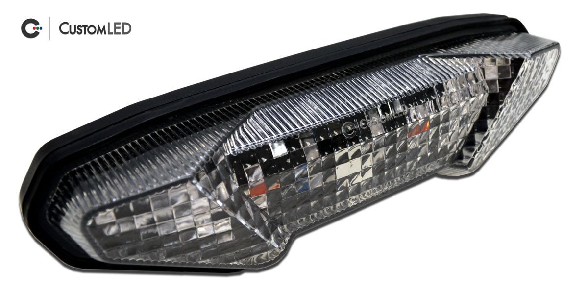 Blaster-X Integrated LED Tail Light for 2014-2016 Yamaha FZ-09 Motorcycle - Clear Lens, Bright Brake Light, Easy Installation - Perfect for Night Riding & Custom Bike Upgrades