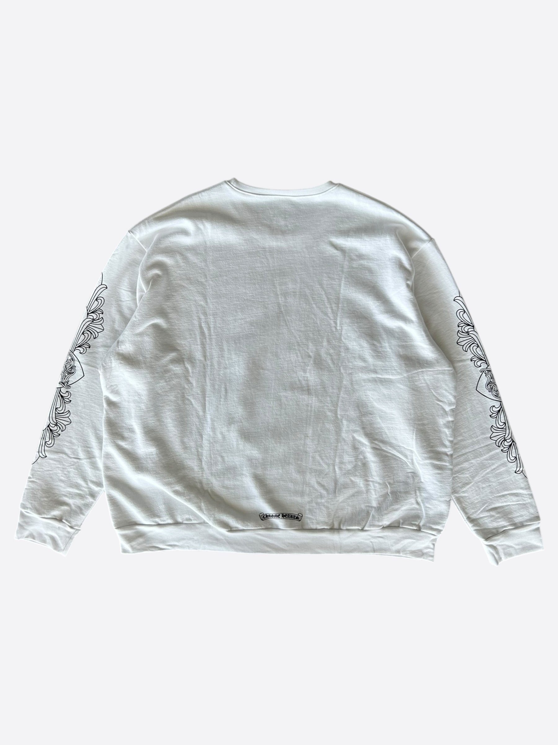 Chrome Hearts Love You Logo Sweater - Black & White Unisex Pullover for Casual Wear & Street Style Fashion
