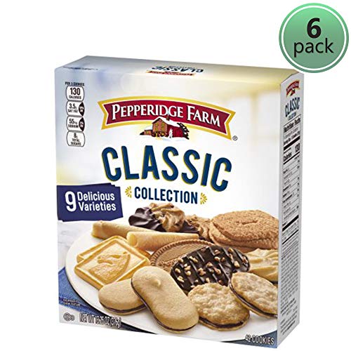 Pepperidge Farm Classic Collection Cookies - 6 Pack (13.25 oz) | Assorted Variety Cookies for Gifts, Parties & Snacking | Fresh Baked Cookies for Family, Office & Holiday Treats