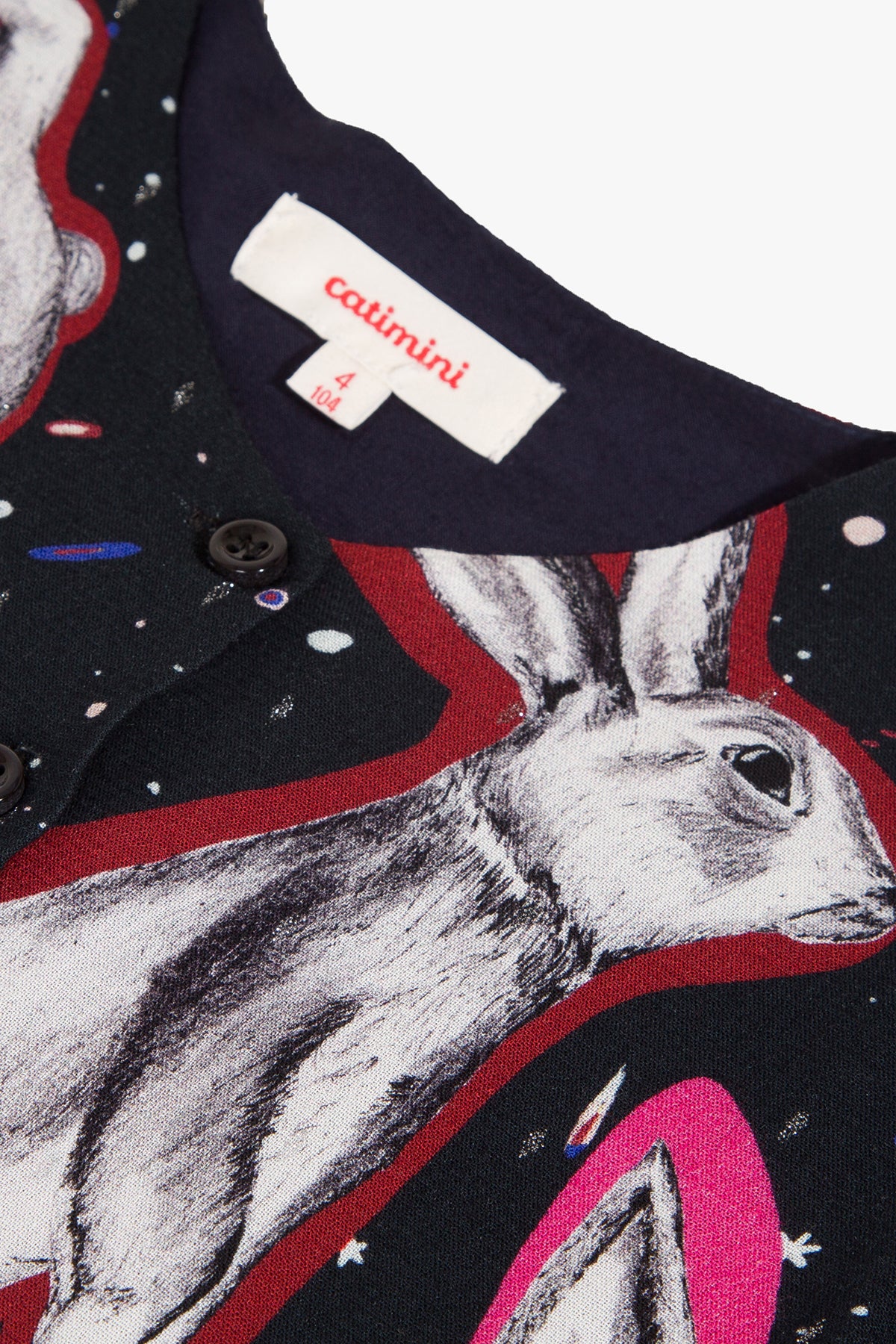 Catimini Interstellar Bunny Girls Dress - Size 3 - Adorable Space-Themed Outfit for Toddlers | Perfect for Birthday Parties, Easter, and Special Occasions