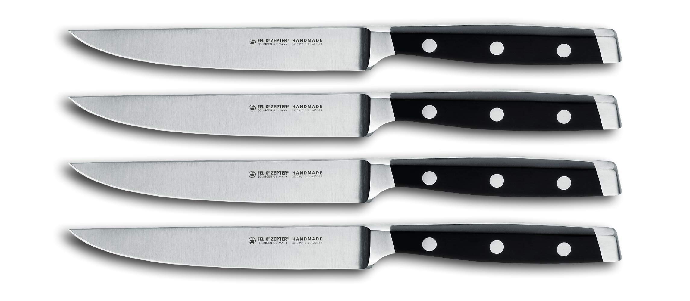 Premium 4-Piece Steak Knife Set - High-Quality Stainless Steel Blades for Perfect Cuts | Ideal for Home Dining, BBQ, and Gourmet Cooking