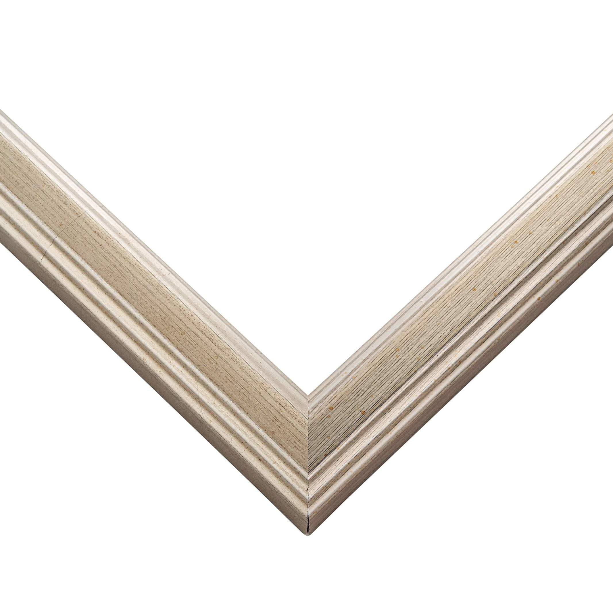 26x32 Silver Modern Solid Wood Picture Frame - 0.75 Inch Moulding Width with UV Acrylic Plexiglass, Foam Board Backing & Hanging Hardware - Perfect for Posters, Art Prints, and Home Decor | Wall Display for Living Room, Bedroom, or Office