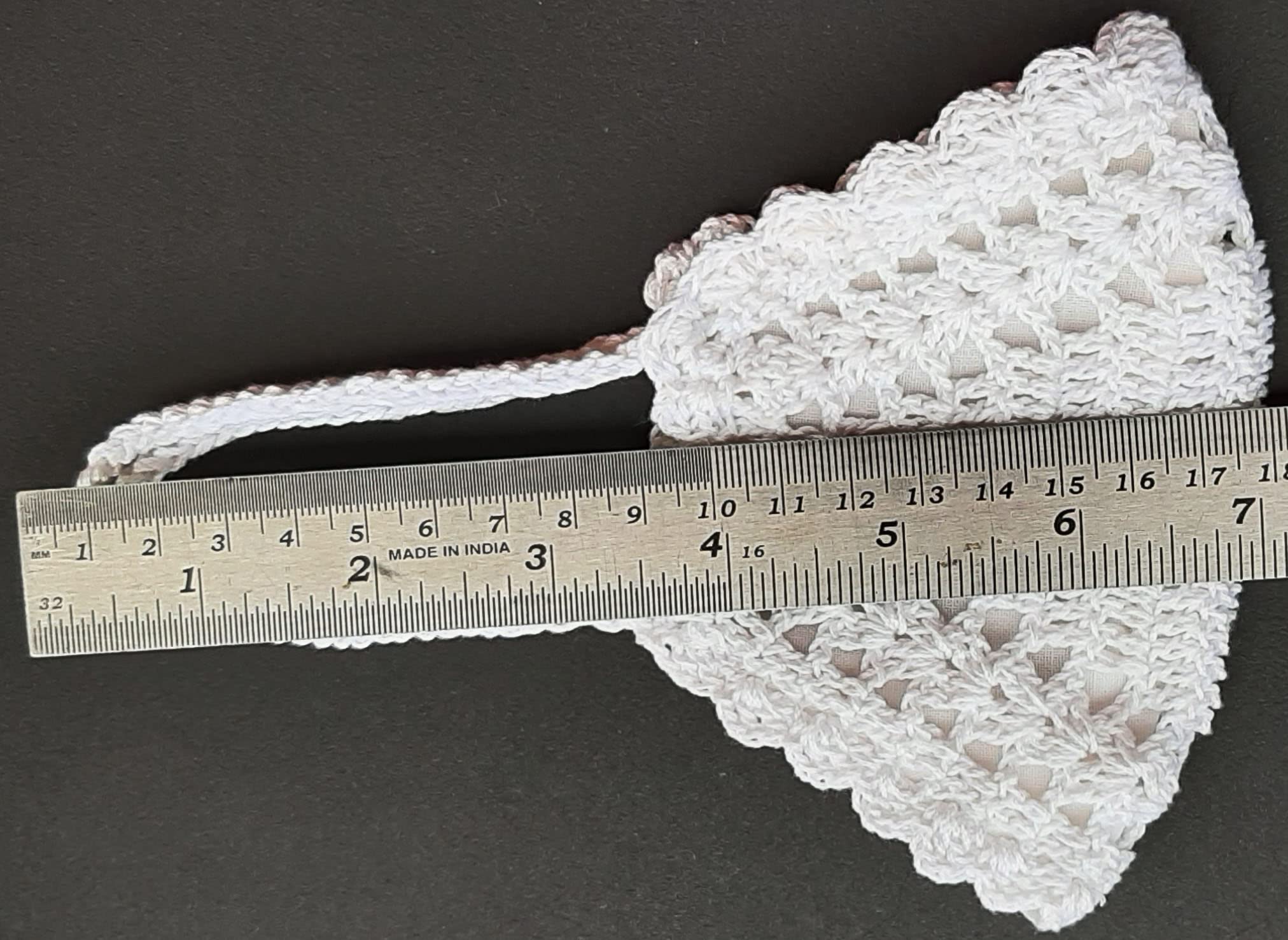 My Little Princess Handmade Crochet Face Mask - Breathable & Adjustable for Kids - Perfect for School, Parties & Outdoor Activities