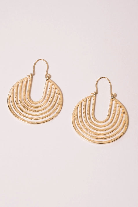 Anjuli 18K Gold Plated Hoop Earrings for Women - Elegant Everyday & Party Jewelry Gift