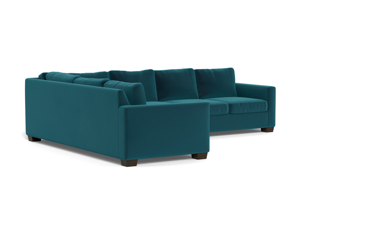 Track 121 Left Corner Sectional Sofa - Modern L-Shaped Couch for Living Room, Family Room & Home Theater - Comfortable Fabric Sectional with Chaise Lounge