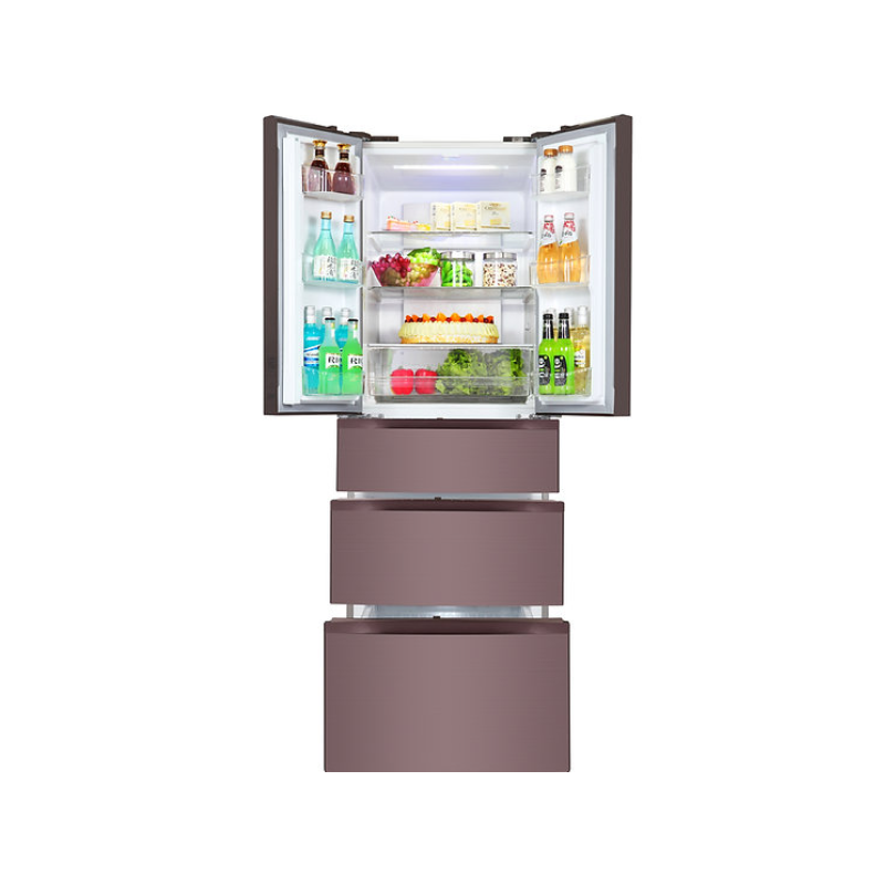 Europace ER9370WLG 288L Multi-Door Refrigerator with Versa Zone Technology - Energy Efficient French Door Fridge for Kitchen, Office, or Entertainment Spaces