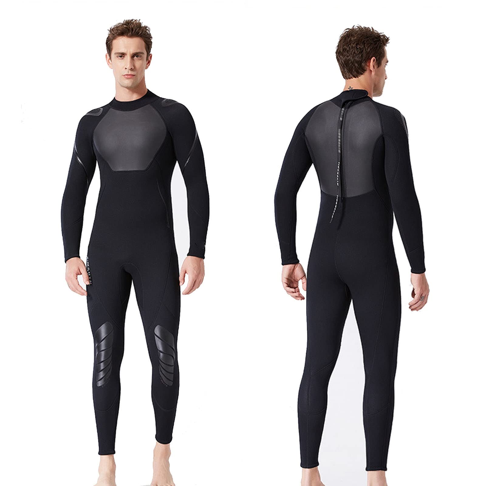 3mm Neoprene Full Body Wetsuit for Men & Women - Back Zip Thermal Diving Suit for Surfing, Snorkeling, Swimming & Water Sports | Perfect for Cold Water Activities & Ocean Adventures