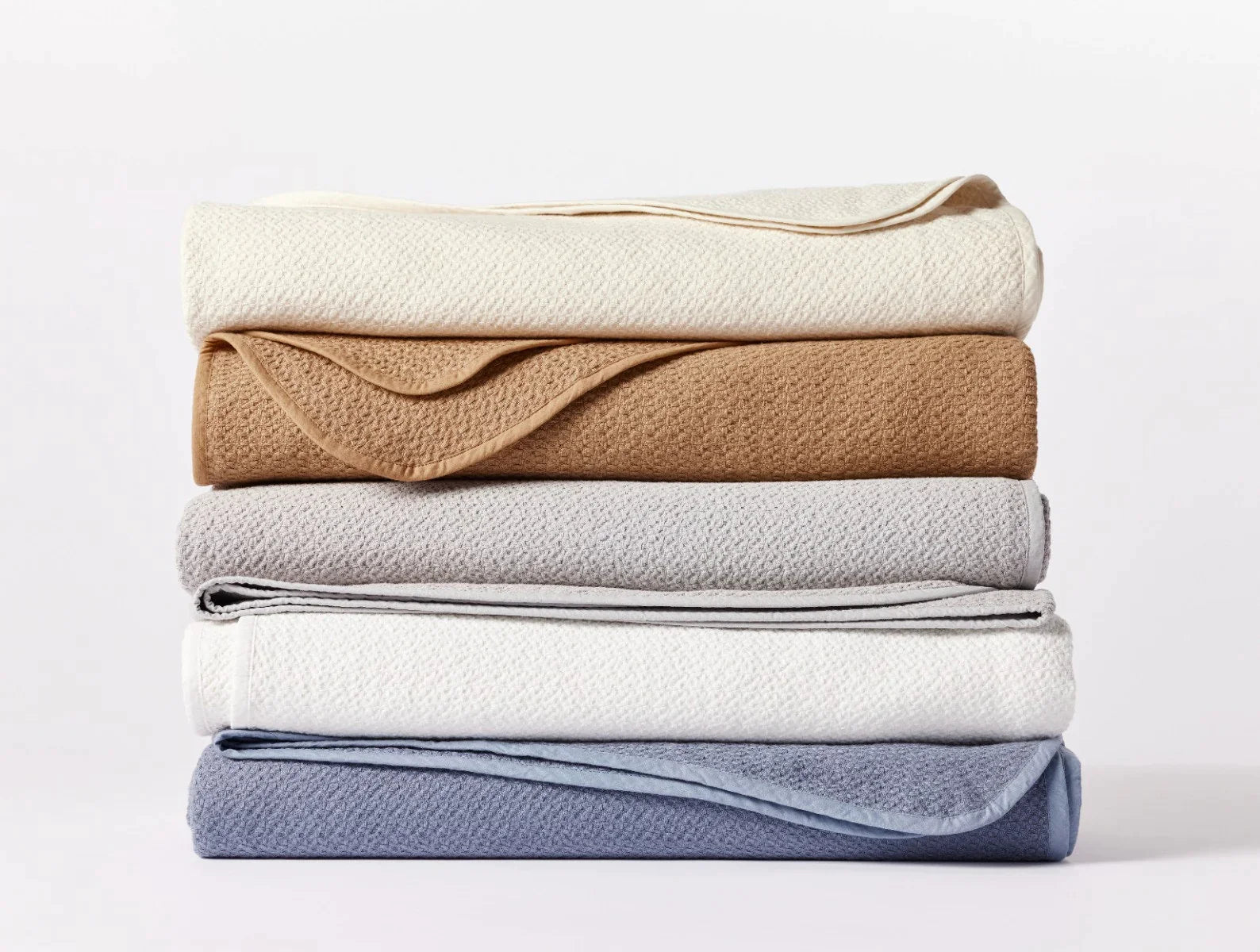 Organic Honeycomb Blanket - Soft, Breathable & Hypoallergenic - Perfect for Cozy Nights, Camping & Home Decor
