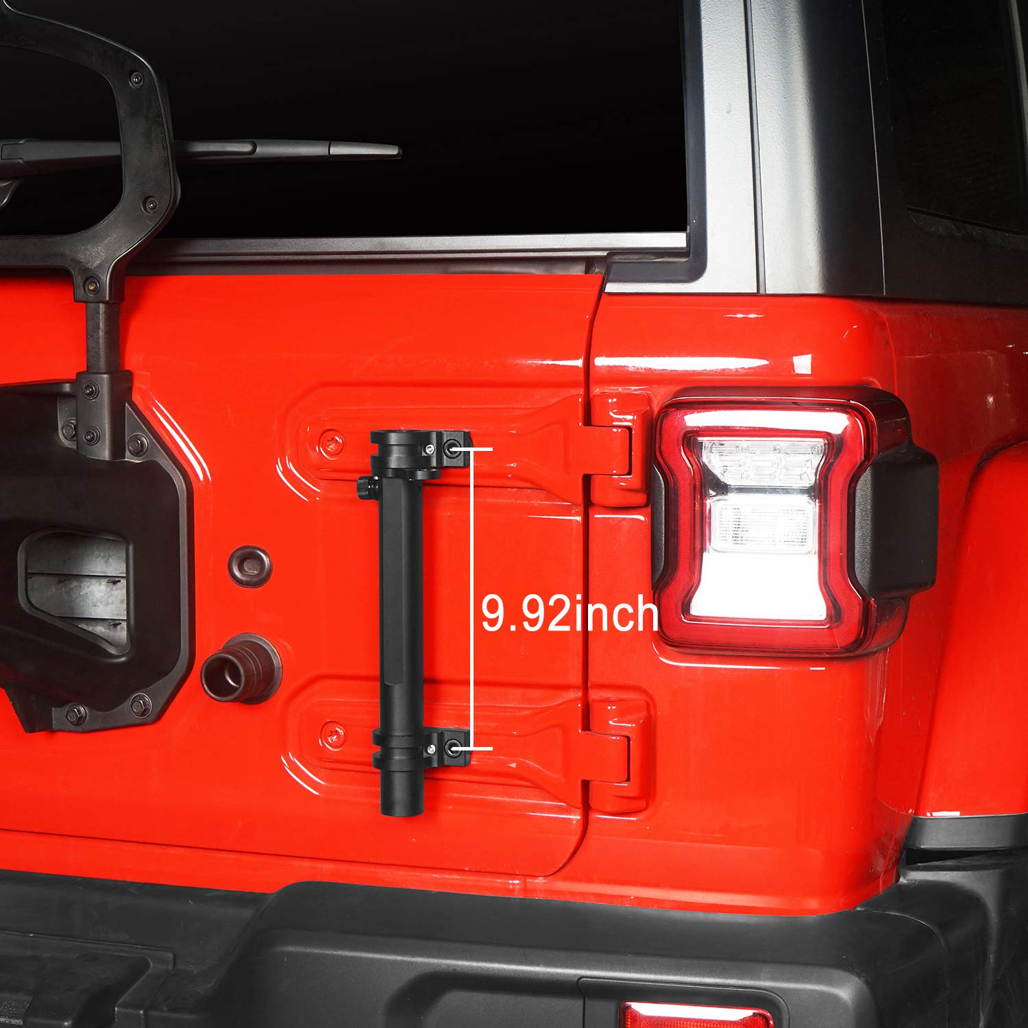 Hooke Road Jeep Wrangler JL Antenna Mount & Tailgate Hinge Flag Mount - Compatible with 2018-2025 Jeep Wrangler JL - Perfect for Off-Roading, Overlanding & 4x4 Adventures
