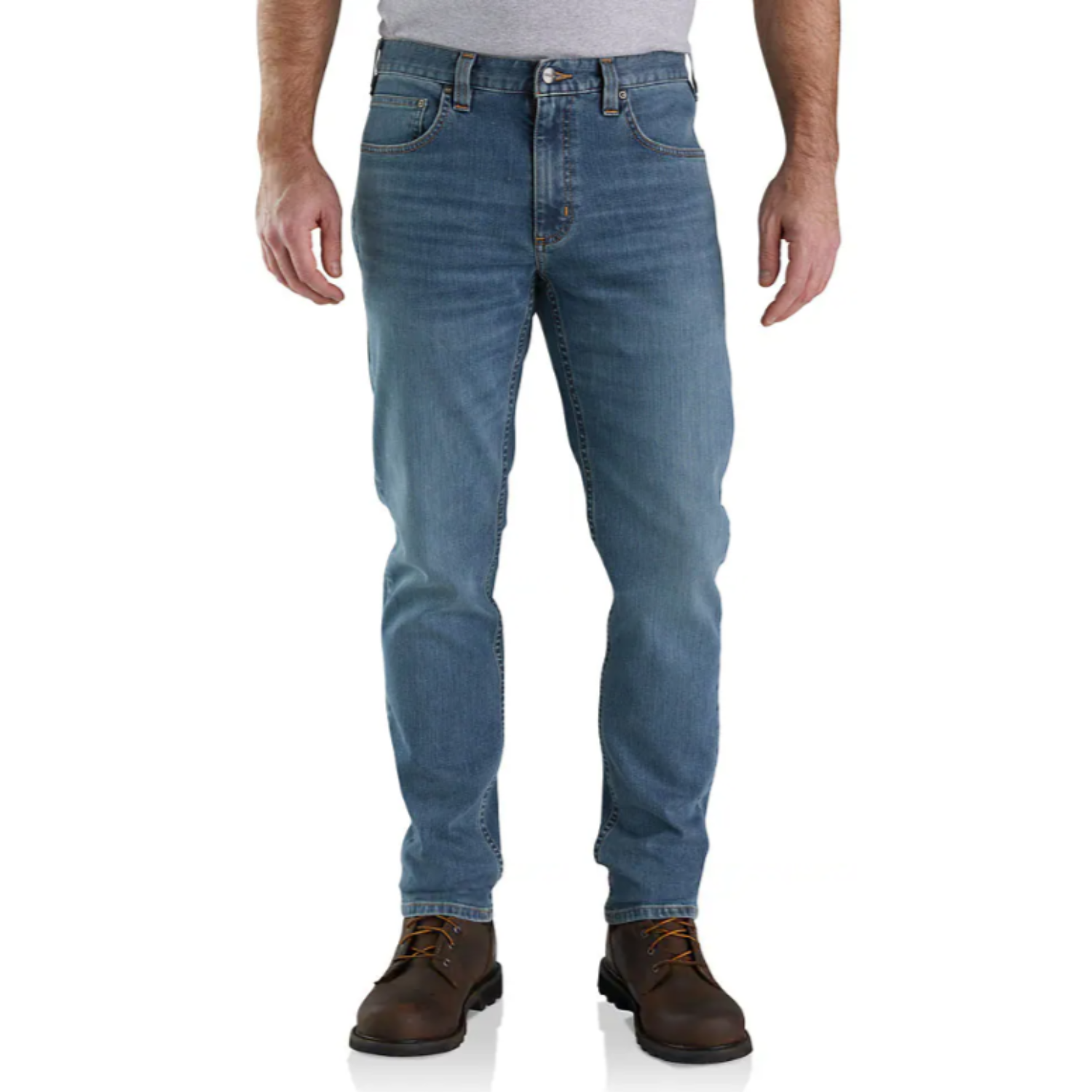 Carhartt Men's Rugged Flex Tapered Fit Jean - Durable Work Pants for Construction, Farming & Outdoor Activities