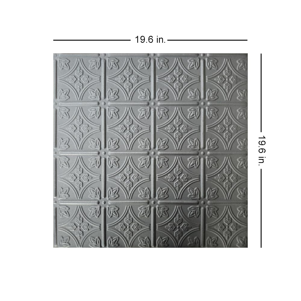 Emma's Flowers Foam Ceiling Tiles - 48 Pack (128 sq ft) Black Matte - Easy Glue-Up Installation for Home & Office Decor | Perfect for Bedrooms, Living Rooms & Commercial Spaces
