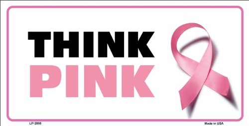 Think M3So3S Pink Breast Cancer Awareness Vanity License Plate - 6