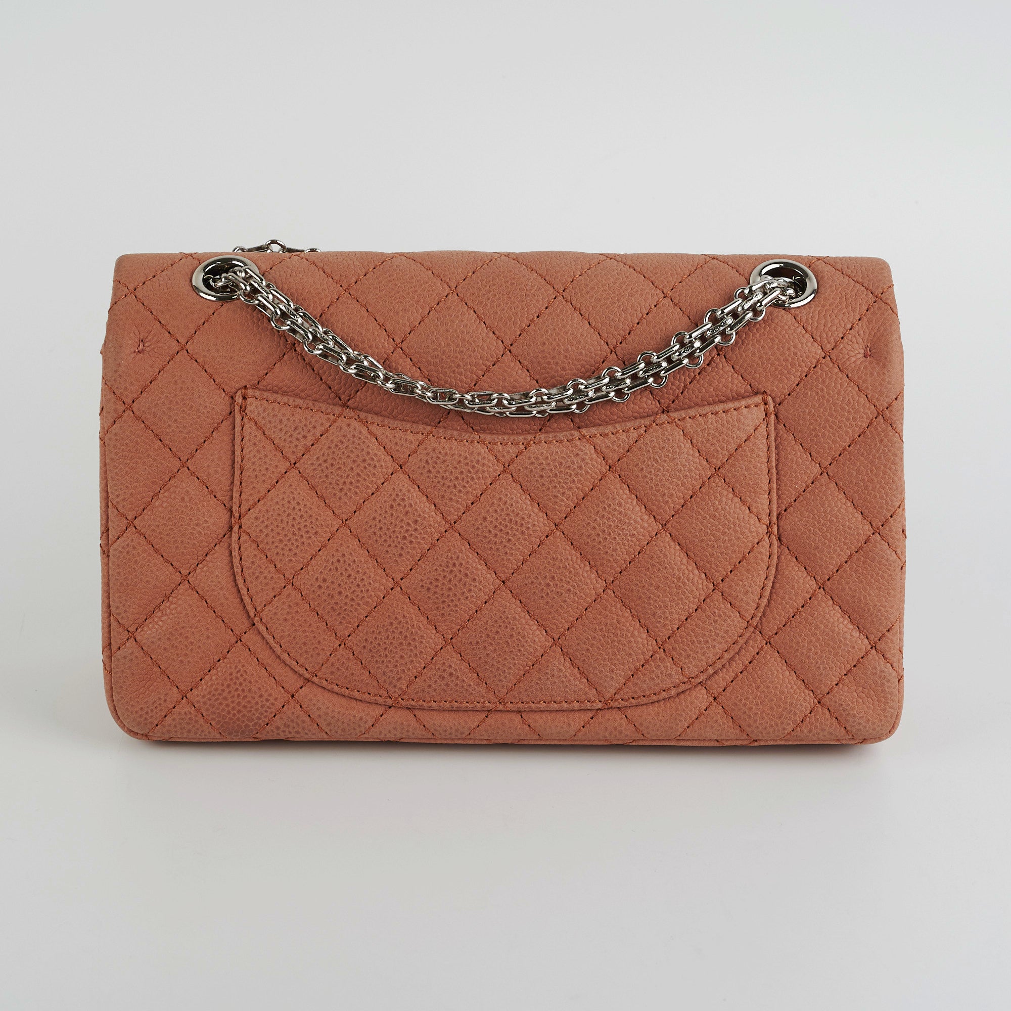 Chanel 2.55 Reissue 226 Handbag in Nubuck Caviar Leather Terracotta Color - Luxury Crossbody Bag for Women, Perfect for Date Night & Special Occasions