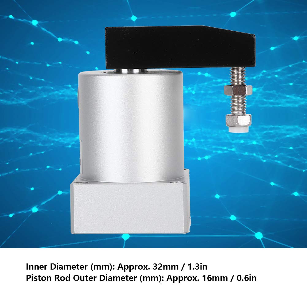 32mm Double Acting Pneumatic Air Cylinder - ACK32-90L Industrial Rotary Clamping Cylinder for Corner Pressing | Perfect for Factory Automation, CNC Machines & Pneumatic Systems