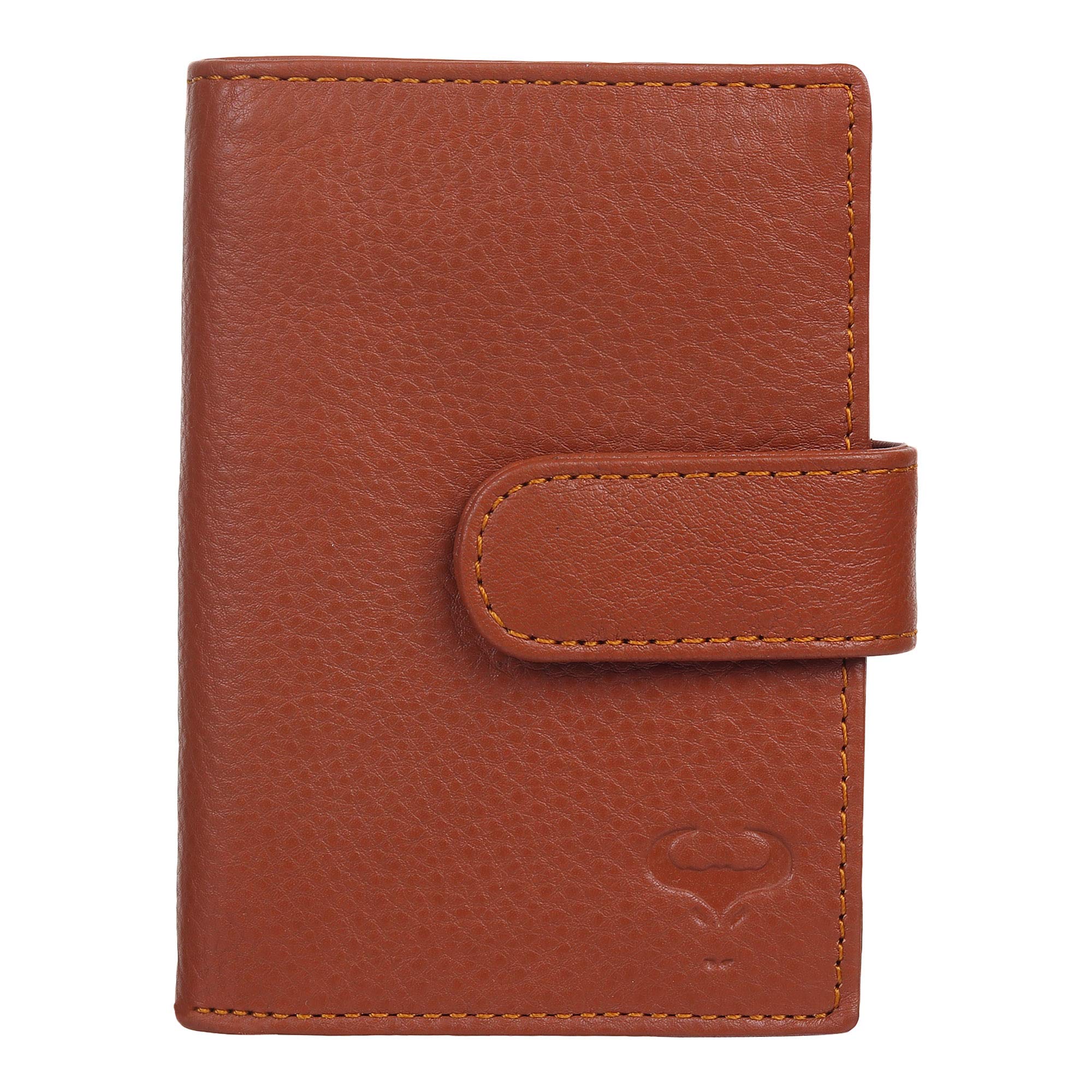 Genuine Leather RFID Blocking Credit Card Wallet – Holds 25 Cards – High Capacity Slim Bifold for Men & Women – Perfect for Travel, Business & Everyday Use